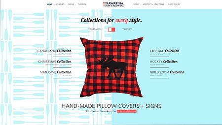 Kawartha Sign and Pillow Co. Website Project