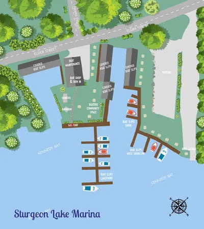 Sturgeon Lake Marina, Map Design