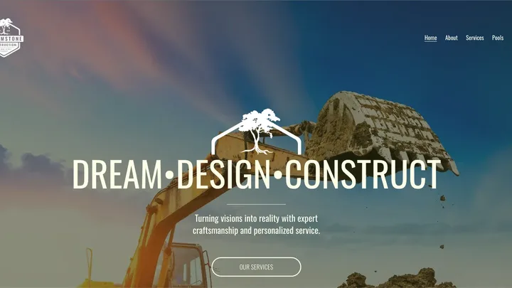 Dreamstone Construction website