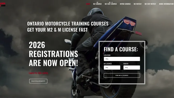 Motorcycle Course website