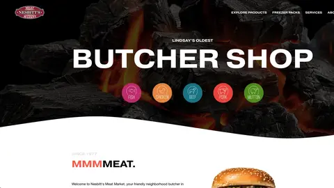 Nesbitts Meat Market website