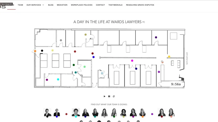 WARDS Lawyers website